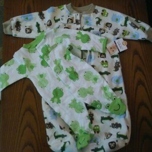 Two Carter's Brand Baby Clothing Zip-up Sleep Sack